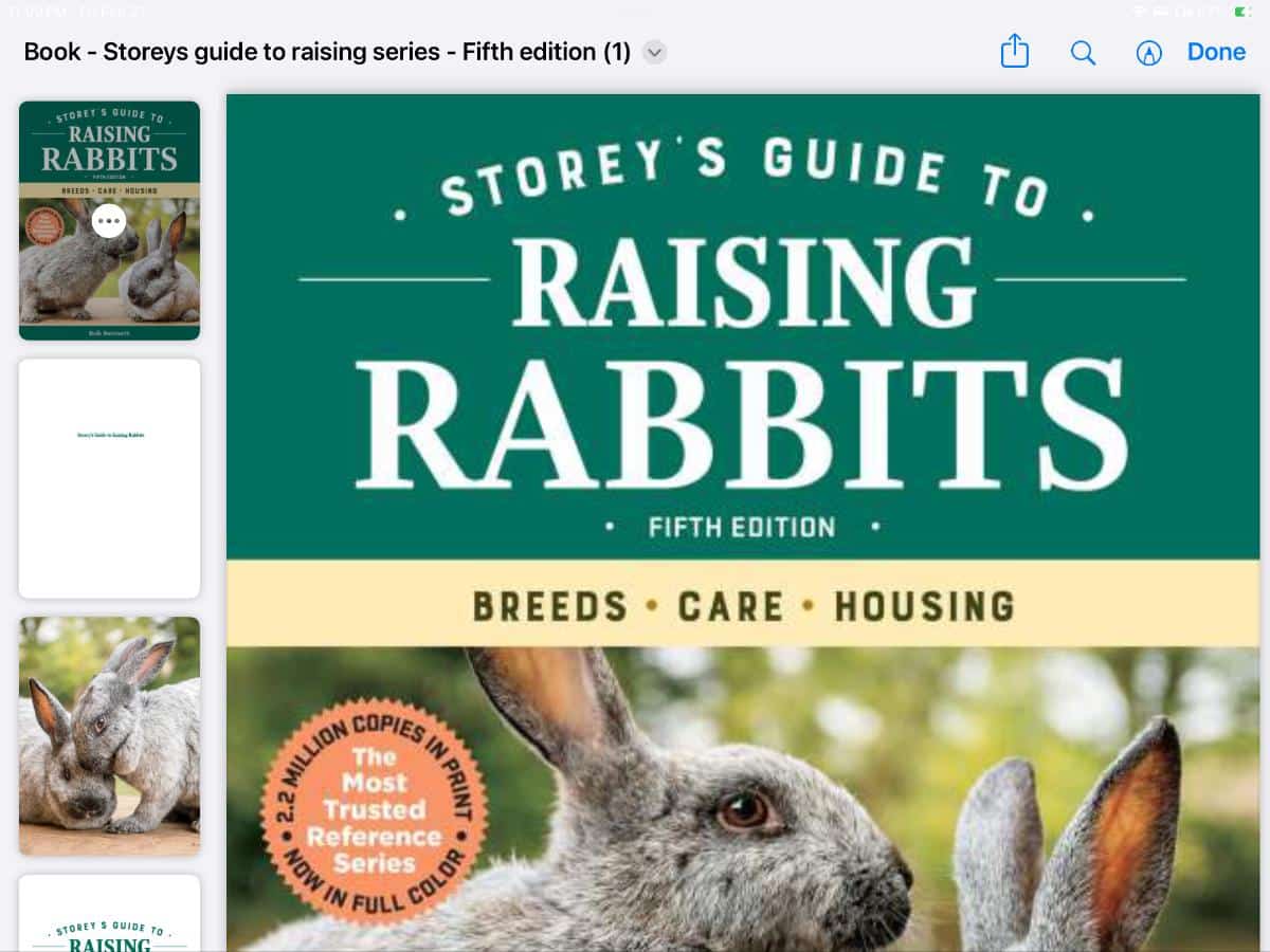 Storey's Guide to Raising Rabbits by Bob Bennett