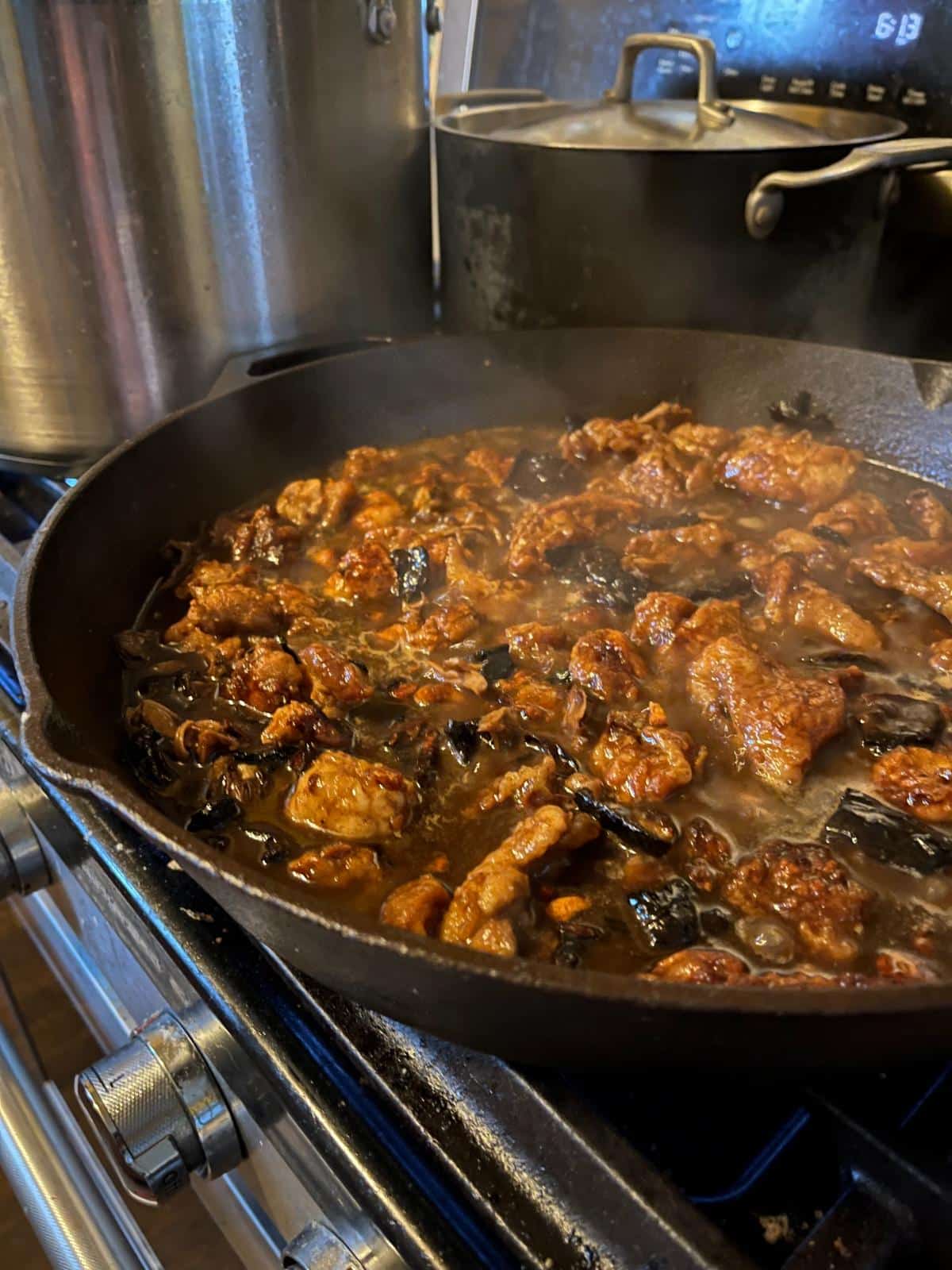 Homemade rabbit marsala