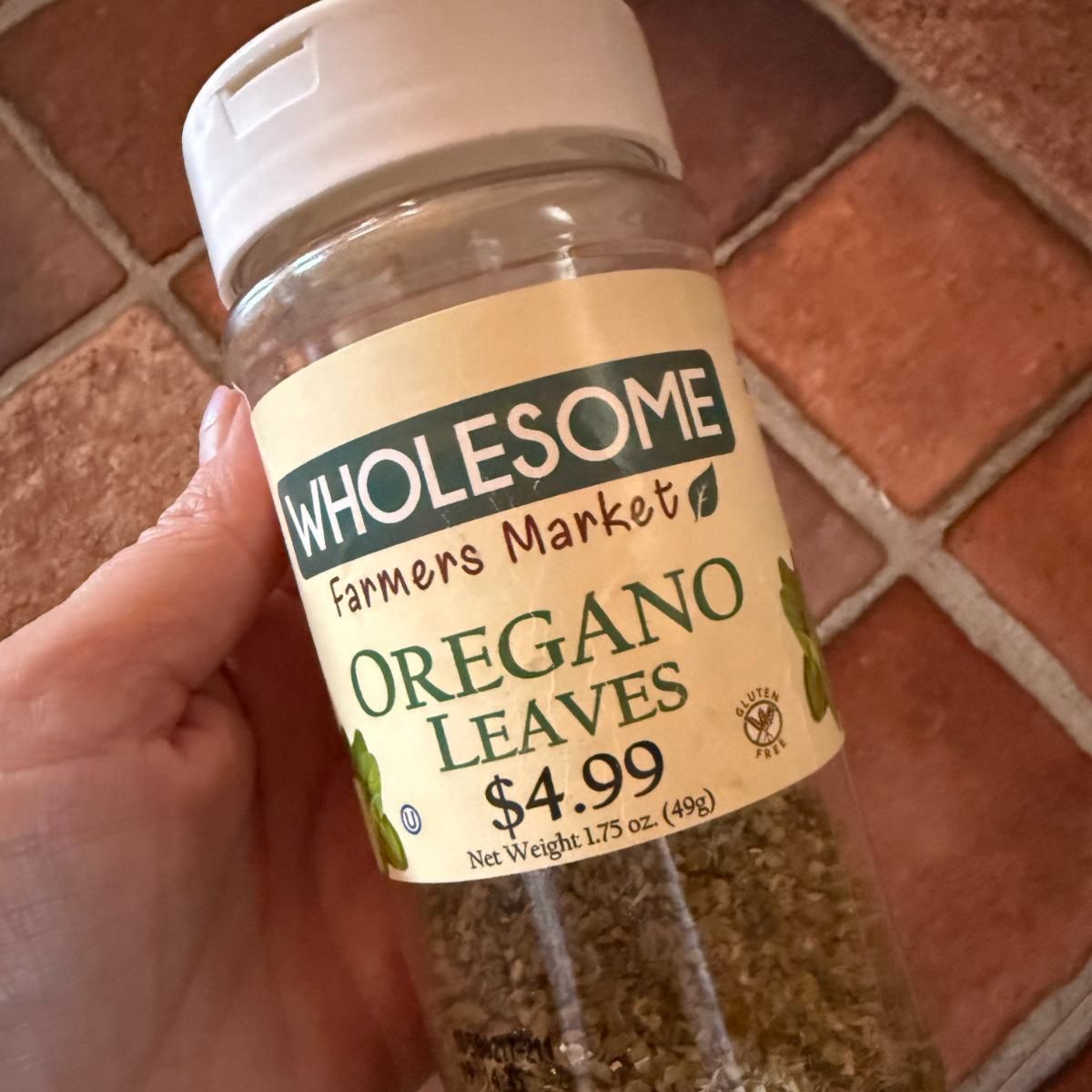 A package of oregano leaves